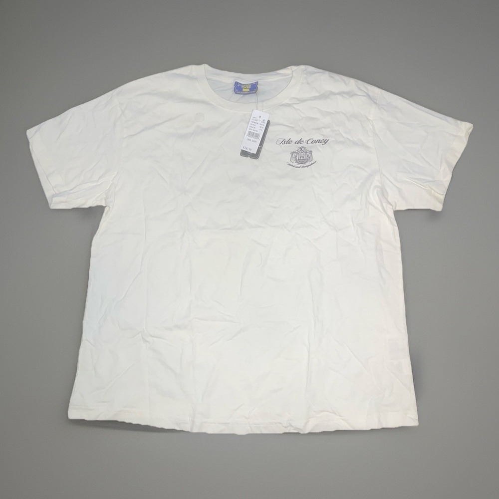Coney Island Picnic Organic Cotton White Beige NWT - Size Small